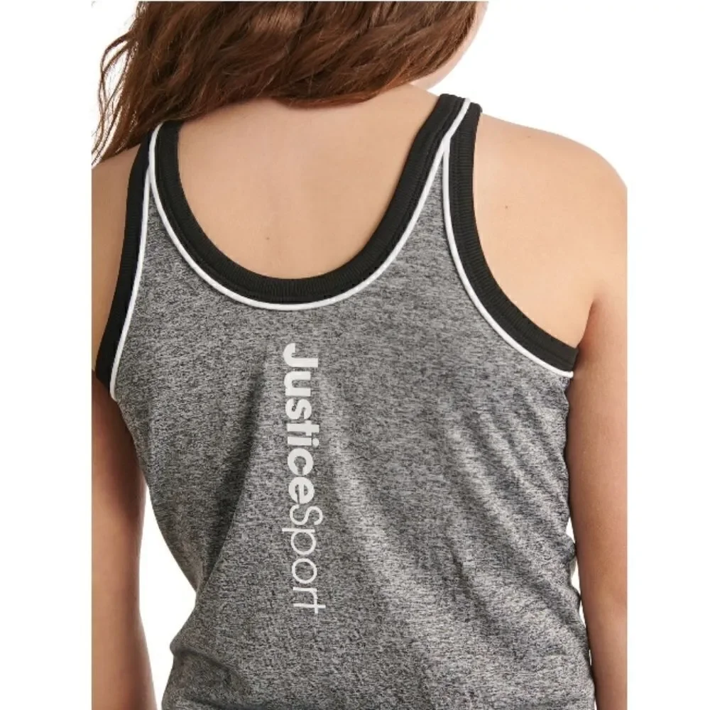Justice Girls J-Sport Essential Active Tank Top Shirt Size 7/8